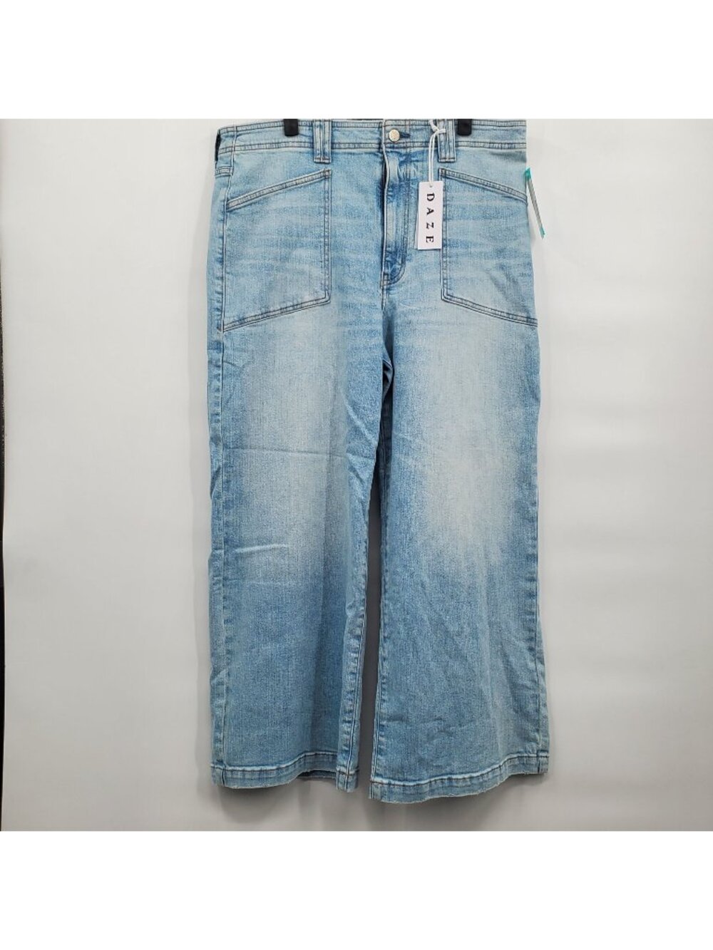 Daze Denim Valley Girl Ankle Wide Leg Jeans Denim Pants Women Size 32 NWT